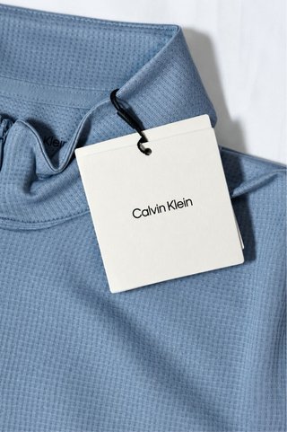 Sudadera Calvin Klein media cremallera azul