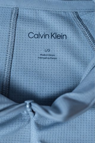 Sudadera Calvin Klein media cremallera azul