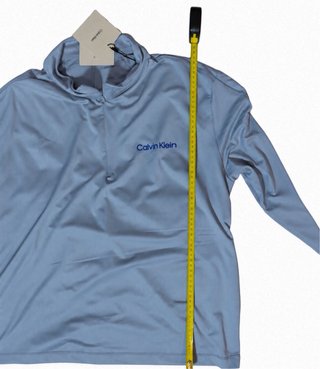 Sudadera Calvin Klein media cremallera azul
