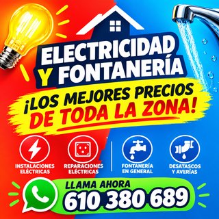Electricidad y Fontanería 610 380 689