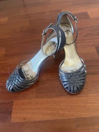 Sandali Scarpe Italiane n.38 Blu Pelle