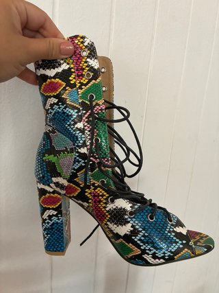 Conjunto Zapatos y Bolso Multicolor