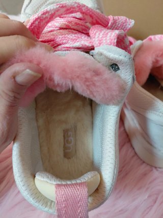 Sneakers UGG Lowmel Love25 Rosa e Bianche