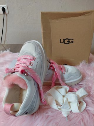 Sneakers UGG Lowmel Love25 Rosa e Bianche