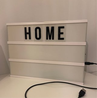 Caja de Luz LED con mensaje personalizable