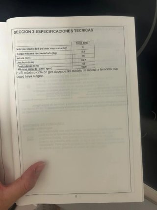 Lavadora Teka TXK1 1000T