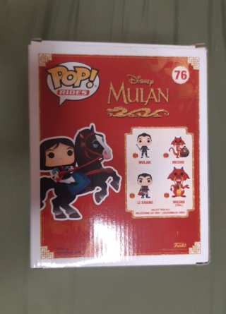 Caja Funko Pop Mulan Riding Khan #76