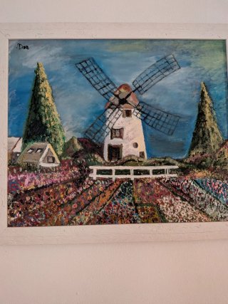 Lienzo pintado a mano por mi.