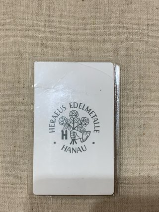 Plata Pura Heraeus 100 gramos