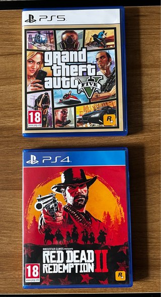 GTA V PS5 e Red Dead Redemption 2 PS4