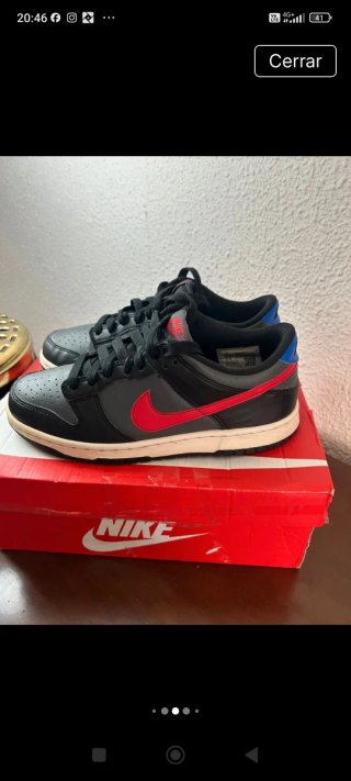 Zapatillas Nike Dunk Low negro/gris/rojo