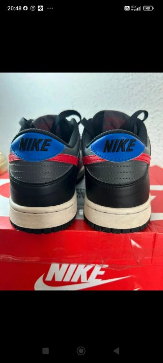 Zapatillas Nike Dunk Low negro/gris/rojo