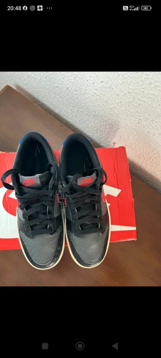 Zapatillas Nike Dunk Low negro/gris/rojo