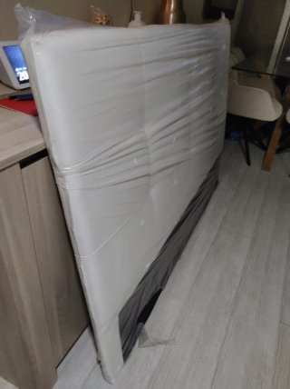 Cabecero polipiel blanco 150cm sin estrenar