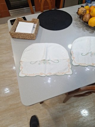 Cabeceros de tela,antiguos para mecedoras
