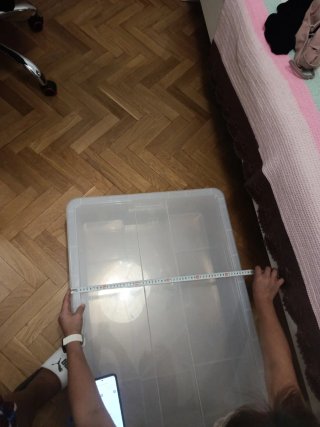 3 Cajas de almacenaje transparente Ikea