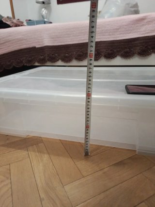 3 Cajas de almacenaje transparente Ikea