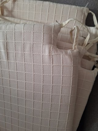 6 Cojines para Sillas Beige