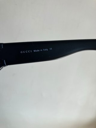 Occhiali Gucci Y2K Vintage Neri Lenti Blu