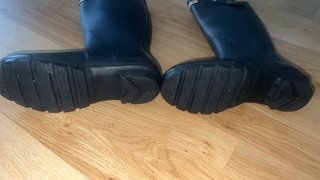 Botas de agua Hunter azul oscuro con calcetin