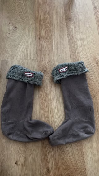 Botas de agua Hunter azul oscuro con calcetin