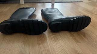 Botas de agua Hunter azul oscuro con calcetin