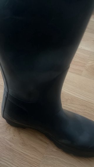Botas de agua Hunter azul oscuro con calcetin