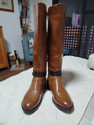 Botas altas marrones mujer