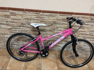 Bicicleta rosa mujer