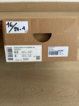 Botas de fútbol Nike Air Zoom talla 39