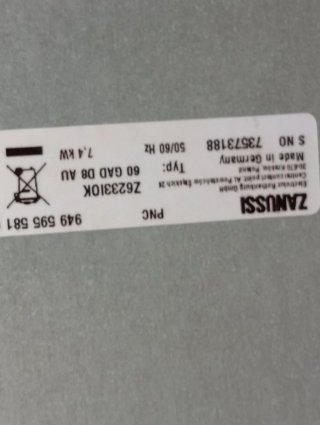 Placa inducción Zanussi Z6233IOK despiece