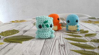 Peluche Bulbasaur Amigurumi Uncinetto