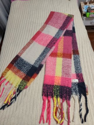 Bufanda SKY CASHMERE cuadros multicolor