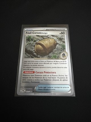 Carta Pokémon Fósil Coraza Antiguo 072/084