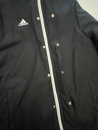 Abrigo Adidas Negro con Capucha