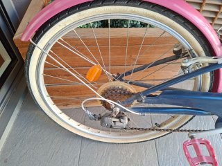 Bicicleta infantil Btwin azul y rosa