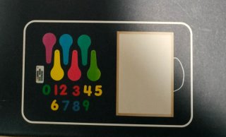 Mesa de luz Montessori con números