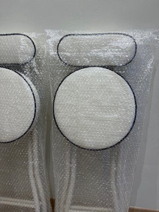 Sillas altas plegables tipo bar blancas