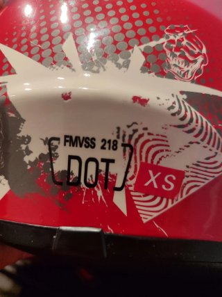 Casco de niño rojo para cross