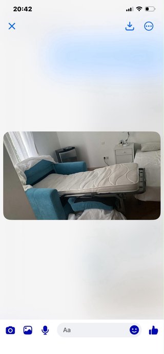 Sillón convertible en cama individual