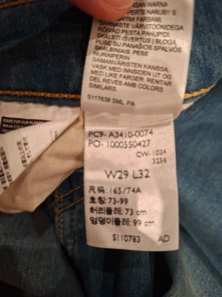 Pantalón Levi's.  Azul vaquero. W29 L32