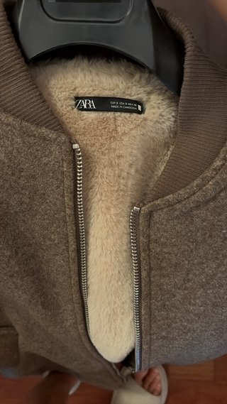Chaqueta Zara Bomber Marrón