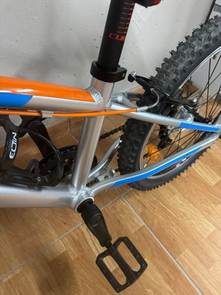 Bicicleta Cube Infantil Plata/Naranja