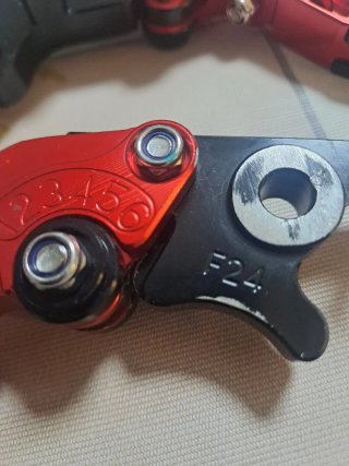 Maneta de freno ZONTES roja