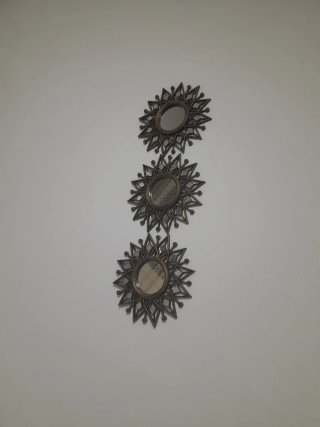 Set 3 Specchi Decorativi Sole