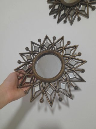 Set 3 Specchi Decorativi Sole