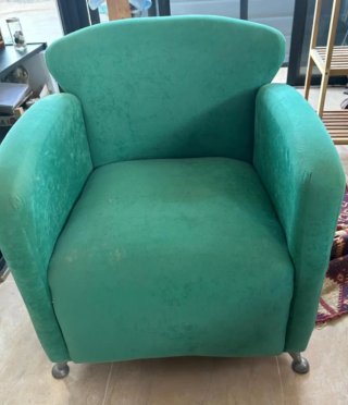 Butaca terciopelo verde