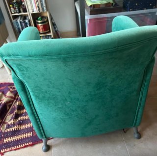 Butaca terciopelo verde