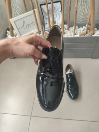 Zapatos charol negros talla 37
