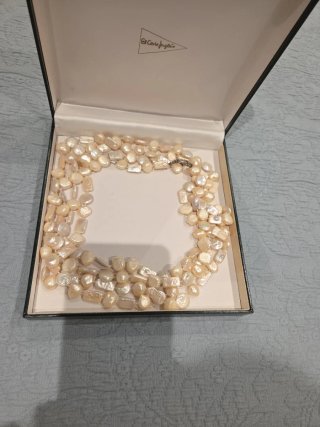 Collar 4 vueltas perlas barrocas. Precio negociabl